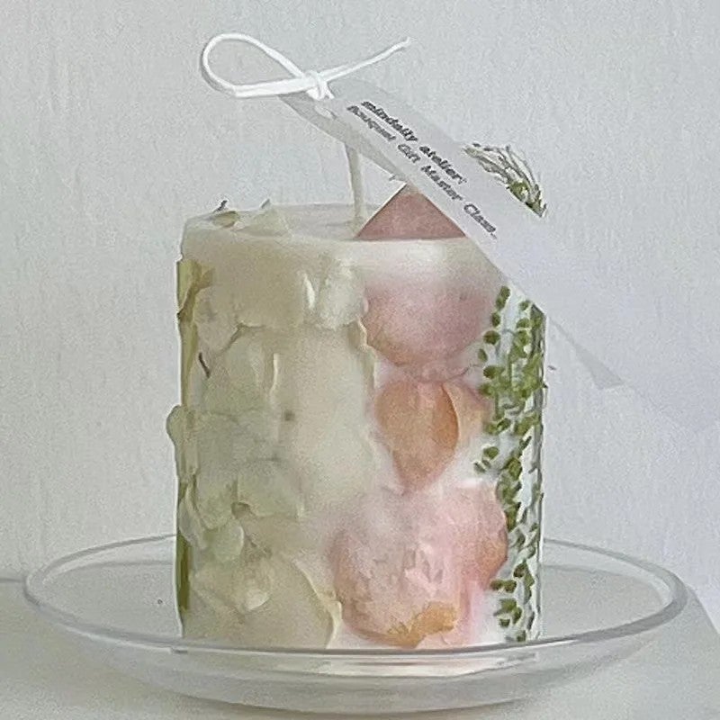 Bluejw Hot Sale Beautiful Handmade Dried Flower Aromatherapy Candle with Real Dried Plants for Home Decor, Relaxing Scented Soy Wax Candle - Image 5