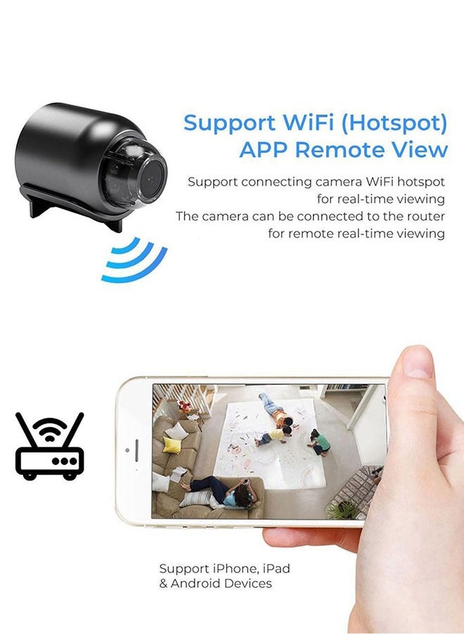 Generic - Wireless Network Camera Mini WiFi Camera 1080P HD Home Night Vision Remote Monitoring Micro Baby Monitor Supports Video Playback Function - Image 1