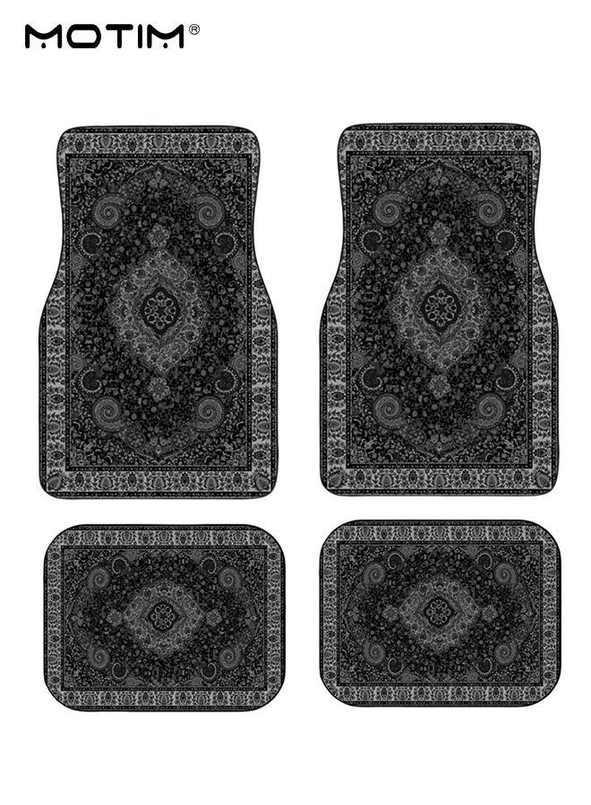 Motim 4Pcs Set Universal Car Floor Mats, Car Car Interior Foot Mats, High-Quality Car Flooring Car Floor Liners All Weather Protection Suitable For Most Vehicles - Image 1