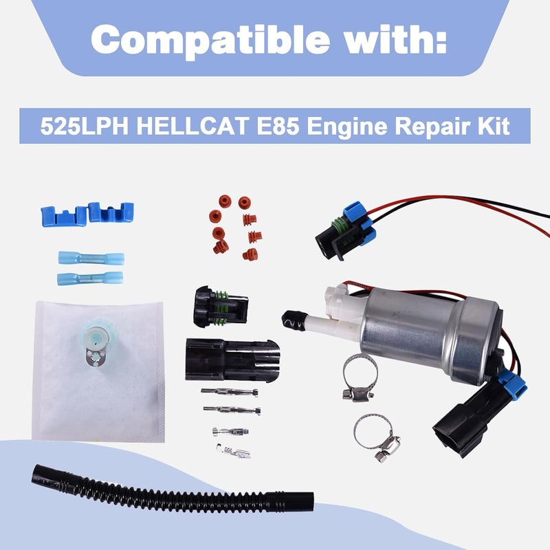 CULMKARI مضخة وقود CULMKARI F90000285 525LPH HELLCAT E85 ومجموعة تركيب 400-1168 - Image 2