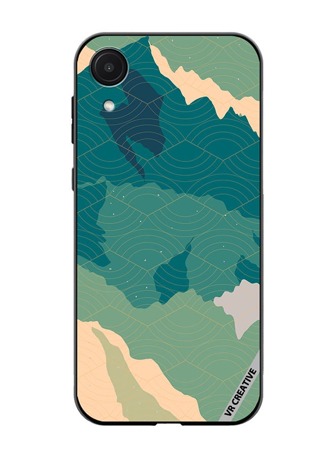 VR CREATIVE Protective Case Cover For Samsung Galaxy A03 Core Line Art Landscape Design Multicolour - Image 1
