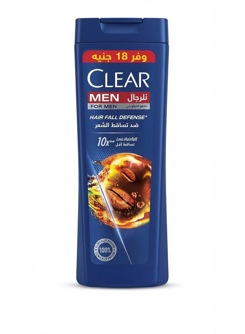 Clear  Anti Dandruff Shampoo Hair Fall Defense With Coffee Beans For Men 360Ml - Image 1
