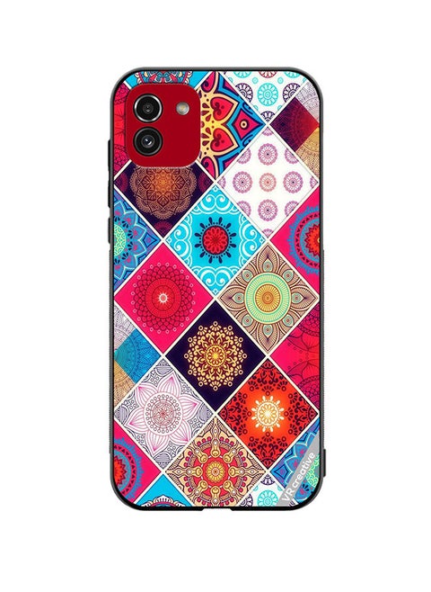 Protective Case Cover For Samsung Galaxy A03 Flower Pattern Design Multicolour