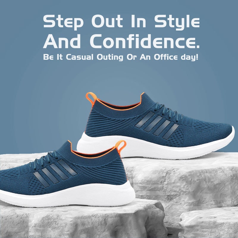 Face أحذية رياضية زرقاء مائلة إلى الأخضر للرجال - Image 3