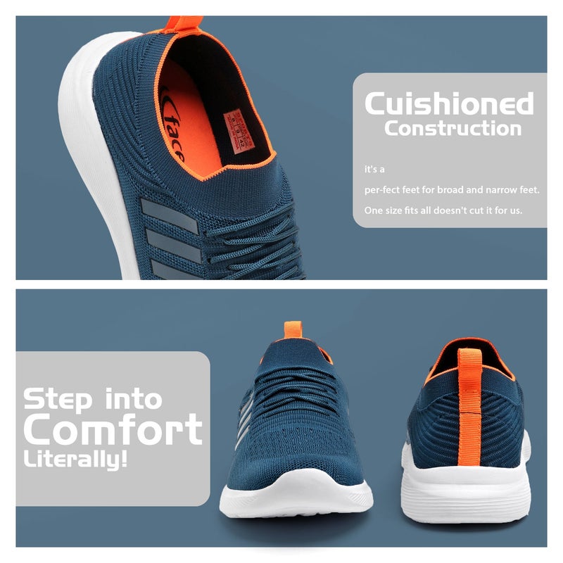 Face أحذية رياضية زرقاء مائلة إلى الأخضر للرجال - Image 2