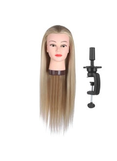 Hairdressing Training Styling Practice Colors Wig Dummy Mannequin Head with Hair