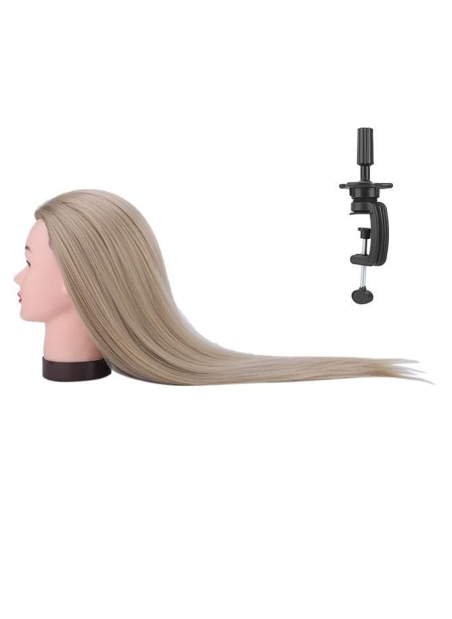 Arabest - Hairdressing Training Styling Practice Colors Wig Dummy Mannequin Head with Hair - Image 1