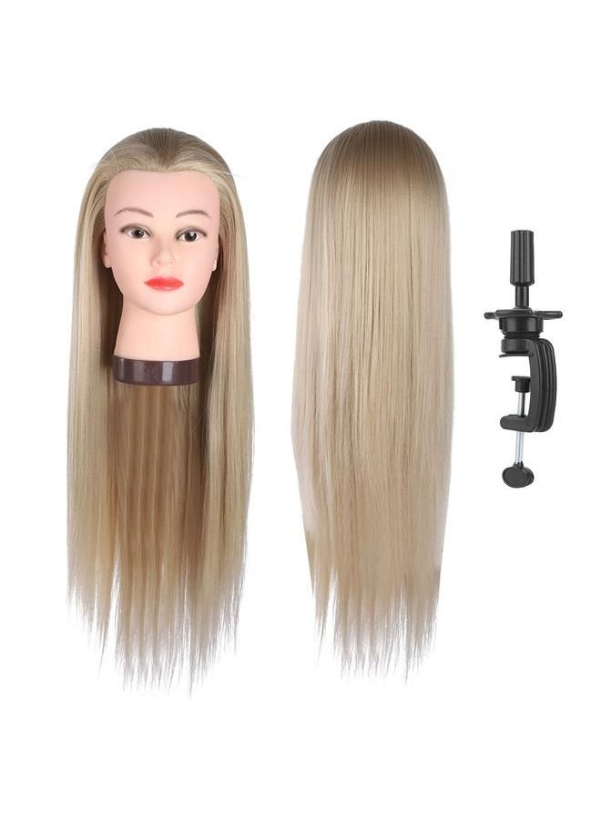 Arabest - Hairdressing Training Styling Practice Colors Wig Dummy Mannequin Head with Hair - Image 1