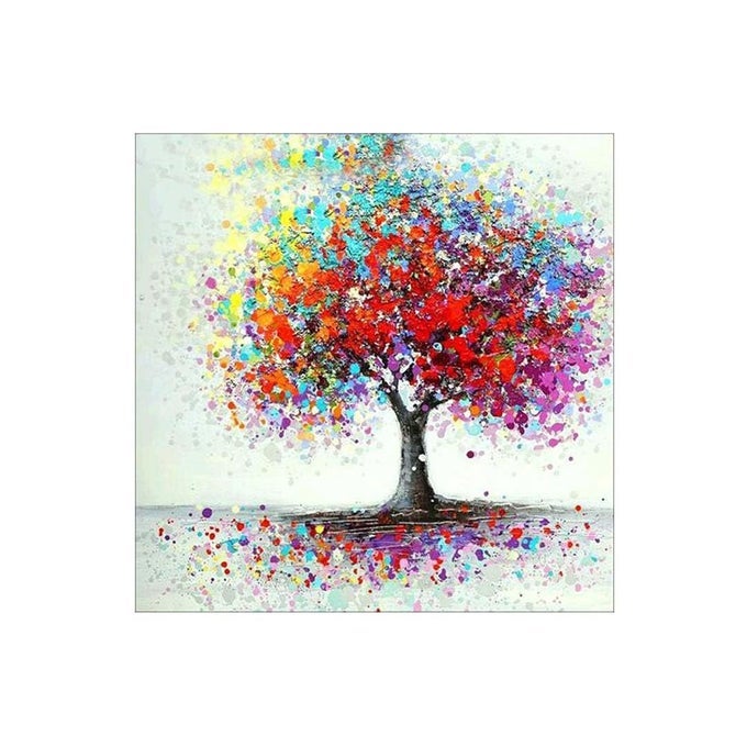 DIY 5D DIAMOND PAINTING BY NUMBER KITS FULL DRILL RHINESTONE EMBROIDERY CROSS STITCH PICTURES ARTS CRAFT FOR HOME WALL DECORCOLOURFUL TREE