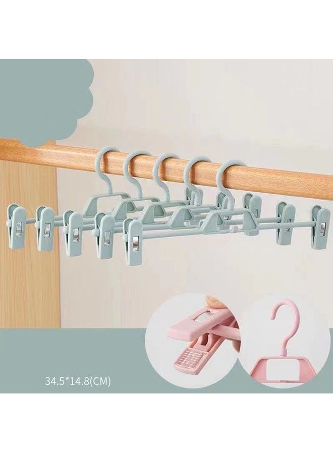 ZCM-HAPPY 10-Piece Trouser Hanger Skirt Clip - Image 2