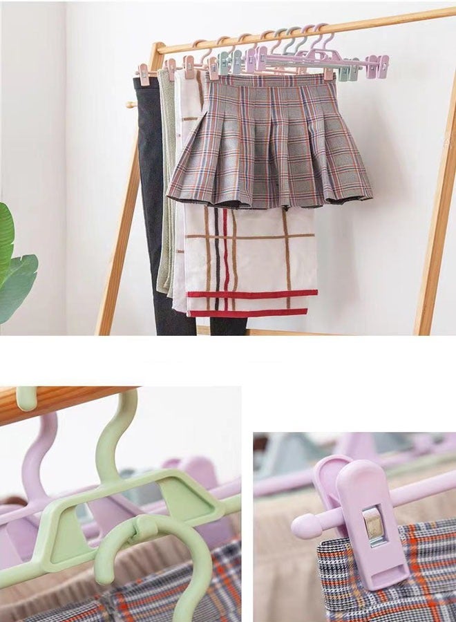 ZCM-HAPPY 10-Piece Trouser Hanger Skirt Clip - Image 5