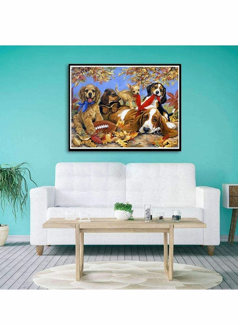 SYOSI Jigsaw Puzzle, Animal Educational Puzzle Adult Decompression Children Puzzles 1000 Pcs  for Game Toy Gift Home Decoration, Dog Cat Pattern, 70 x 50 cm - Image 2