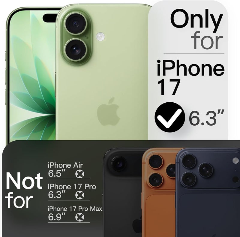 حافظة JETech الرفيعة لـ iPhone 17 مقاس 6.3 بوصة، غطاء هاتف فائق النحافة وخفيف الوزن وبسيط مع حماية عدسة الكاميرا، لمسة نهائية غير لامعة مقاومة لبصمات الأصابع (حكيم) - Image 2