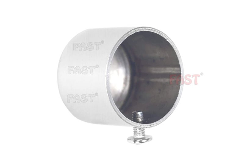 FAST CB45S Heavy Stainless Steel Metal Round Curtain Rod End Cap Finilas for Door and Window 1 Inch Curtain Rod Accessories (4) - Image 3