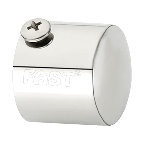 FAST CB45S Heavy Stainless Steel Metal Round Curtain Rod End Cap Finilas for Door and Window 1 Inch Curtain Rod Accessories (4) - Image 2