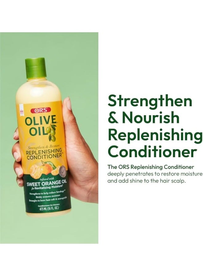 ORS Olive Oil Strengthen & Nourish Replenishing Conditioner, 362 ml - Image 5