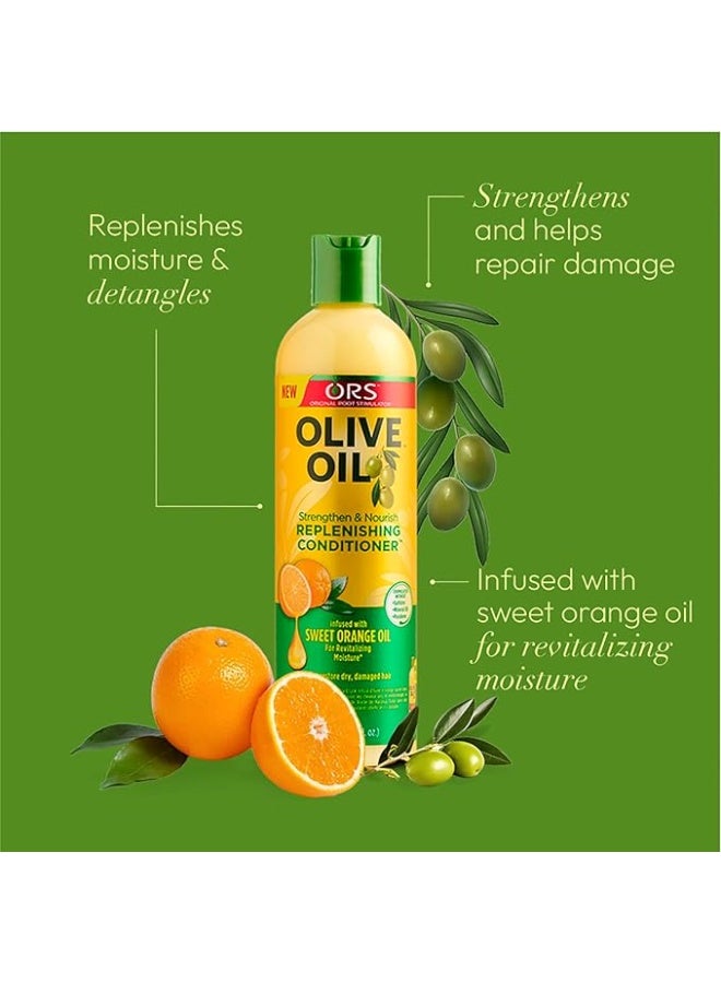 ORS Olive Oil Strengthen & Nourish Replenishing Conditioner, 362 ml - Image 3