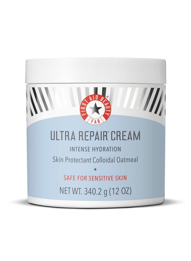 فيرست إيد بيوتي - كريم الإصلاح الفائق، ترطيب مكثف بالشوفان الغرواني المخفوق، ثبت سريريًا أنه يقوي حاجز الجلد في 7 أيام ويساعد في تخفيف الإكزيما، مرطب فاخر للوجه والجسم، 12 أونصة