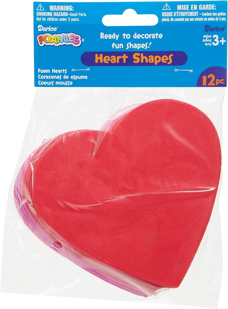 Darice Foam Heart Shapes - 12 Pieces - Image 2