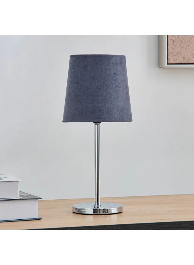 Home Box Marbella Metal Table Lamp with Velvet Shade 31.5 cm