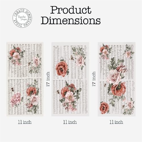 Thymeless Designs Rub on Transfers for Furniture and Crafts | 3 Design Sheets 11” x 17” Each | Home Décor Transfers | Furniture and Craft Decals | by Thymeless Designs (Spring in Marseille) - Image 5