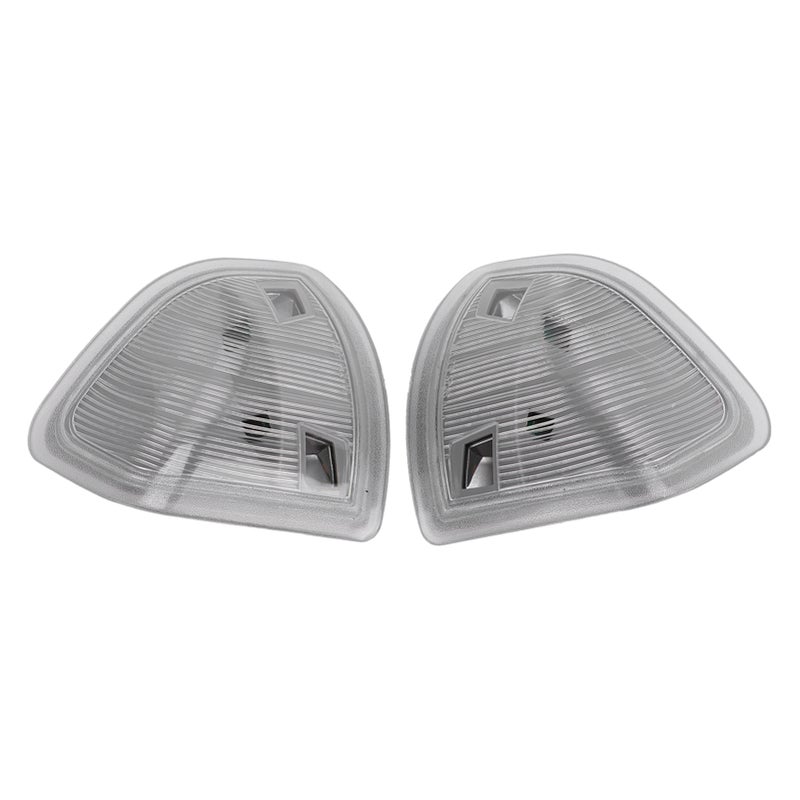 2 قطعة إضاءة إشارة دوران LED لمرايا الجانب اليسرى واليمنى 68302828AA 68302829AA بديل لشاحنة دودج رام 1500 2011-2017 لون أبيض شفاف - Image 2