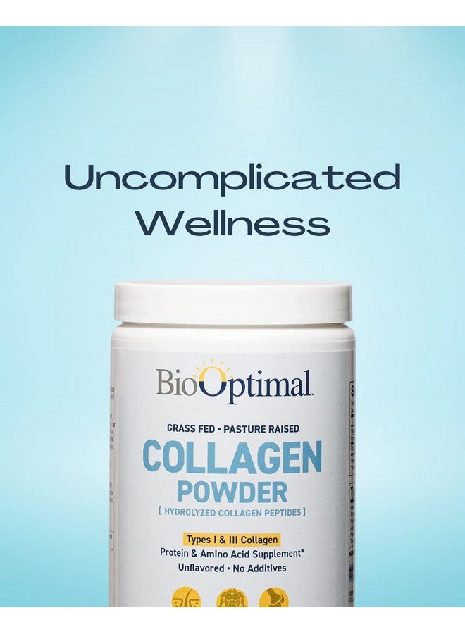 BioOptimal Collagen Powder Collagen Peptides Grass Fed Nongmo Premium Quality Hydrolyzed Collagen Protein Pasture Raised Dissolves Easily 300 Grams Packaging May Vary - Image 3