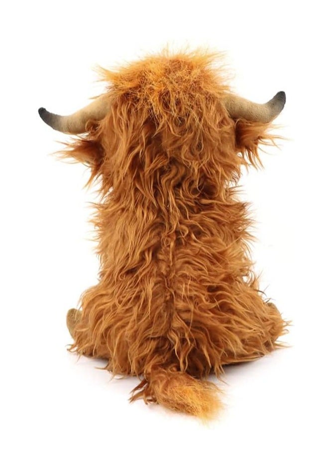 MAOGEDA Highland Cow Stuffed Animal, Plush Cow Toy Fluffy Bull Plush Doll Soft Highland Cow Toy 10-Inch Stuffed Cow Highland Cow Toy Fluffy Animal Plush Doll Soft Stuffed Animal Gift for Kids Boys Girls - Image 4