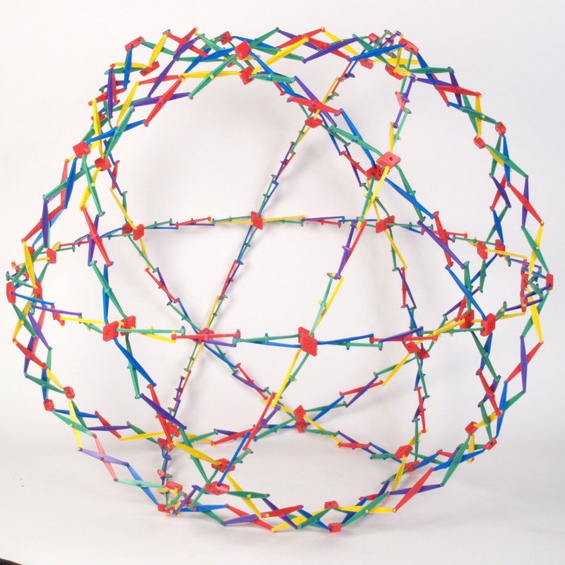 John N. Hansen Original Hoberman Sphere Plastic Expandable Toy, Rainbow - Image 2
