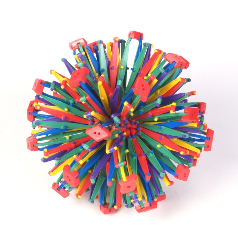 John N. Hansen Original Hoberman Sphere Plastic Expandable Toy, Rainbow - Image 3