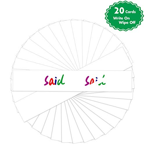 SpriteGru Black Tabletop Desktop Pocket Chart with Bonus 20X Dry Erase Cards. Double Sided and Self-Standing (13” X 12”) - Image 3