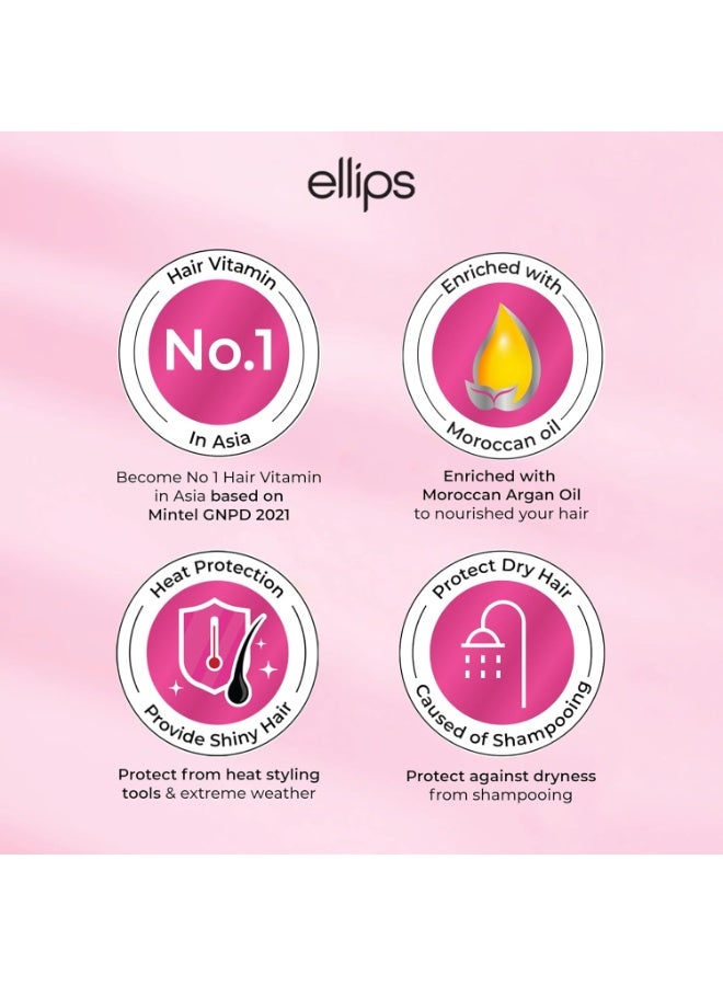 أليبس إليبس لعلاج الشعر بزيت الأرغان المغربي، وحماية من الحرارة بزيت الجوجوبا، 50 كبسولة × 1 مل - Image 4