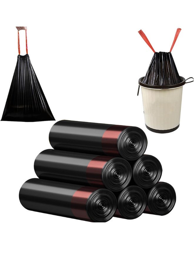 60 Pcs (5 Rolls*12Pcs). 5 Gallon small size ( 45x50 cm); Extra Thick & Strong Trash Bags for Kitchen, Home, Office, school. - Image 2