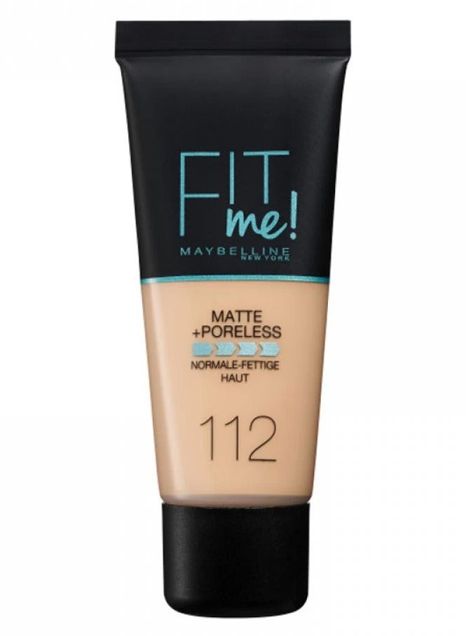 FIT Maybelline New York Fit Me Matte + Pearlescent Foundation 112 Beige