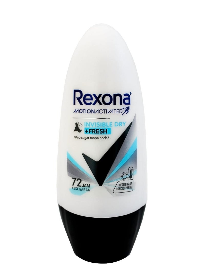 ريكسونا مزيل عرق رول أون مضاد للبكتيريا ومتطور غير مرئي للنساء 45 مل