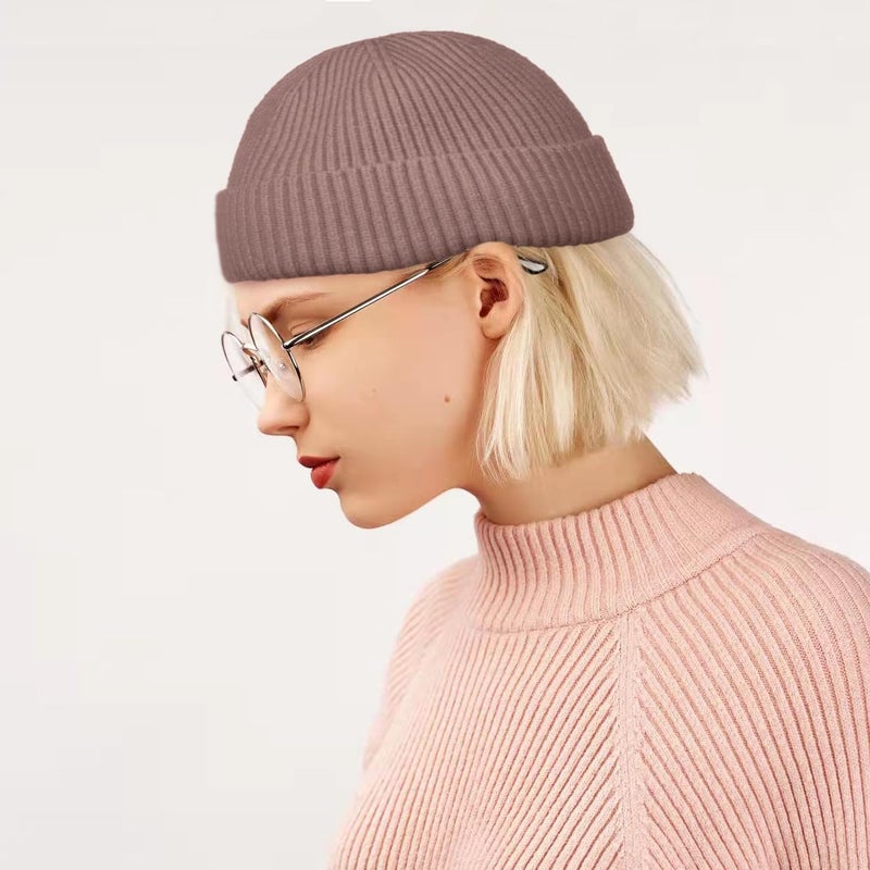 Roybens Swag Wool Knit Cuff Short Fisherman Beanie for Men Women, Winter Warm Hats - Image 2