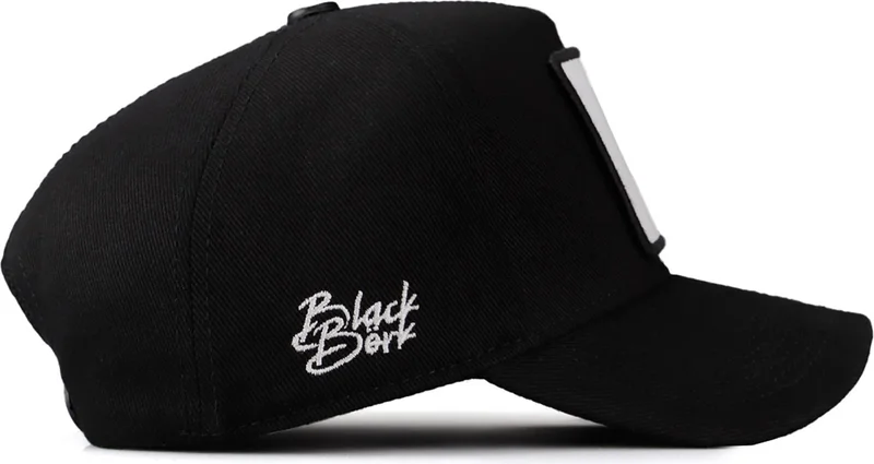 بلاك بورك BlackBörk V1 Baseball Bear - Unisex Black Cap with 2 Code Logo