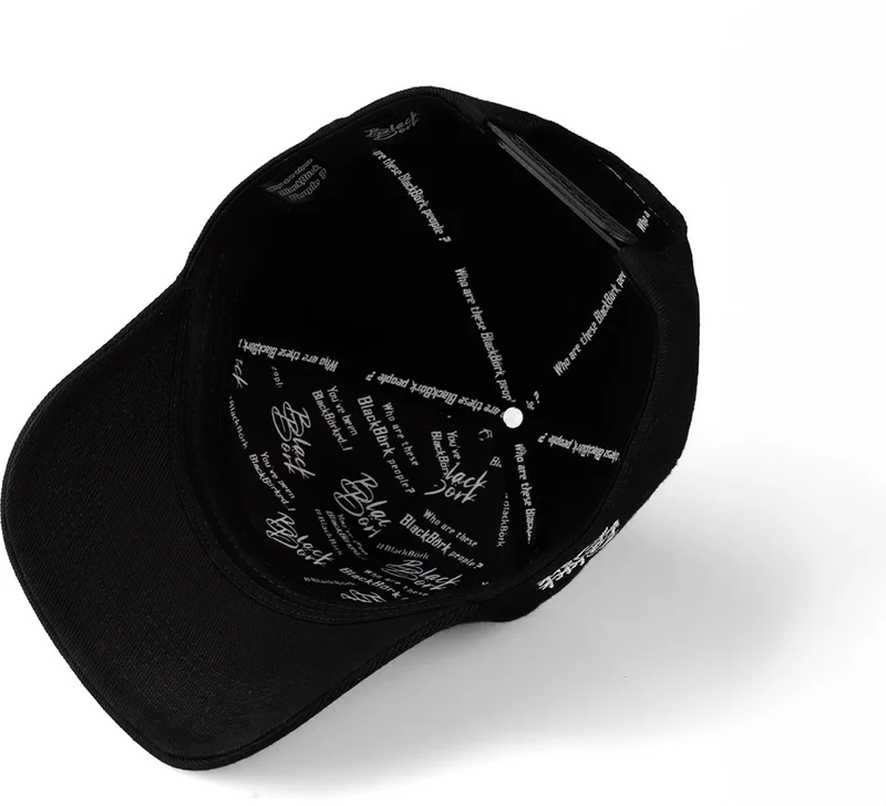 بلاك بورك BlackBörk V1 Baseball Bear - Unisex Black Cap with 2 Code Logo