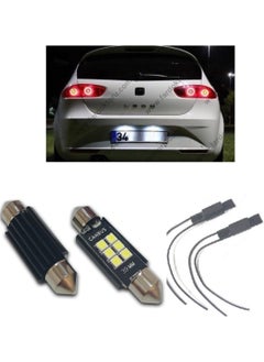 Erlight Seat Leon Mk2 LED Number Plate Light Bulb Set 39MM Sofit  - Image 1