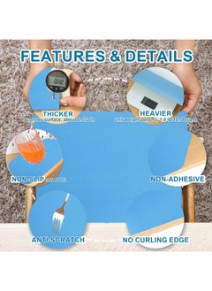 Kuber Industries Kuber Industries 5 Meter Shelf Liner | Diamond Textured Mat | EVA Kitchen Cabinet Shelf Mat | Anti Slip Mat for Kitchen-Wardrobe-Drawer | Sheet for Cupboard Shelves | Blue  - Image 2