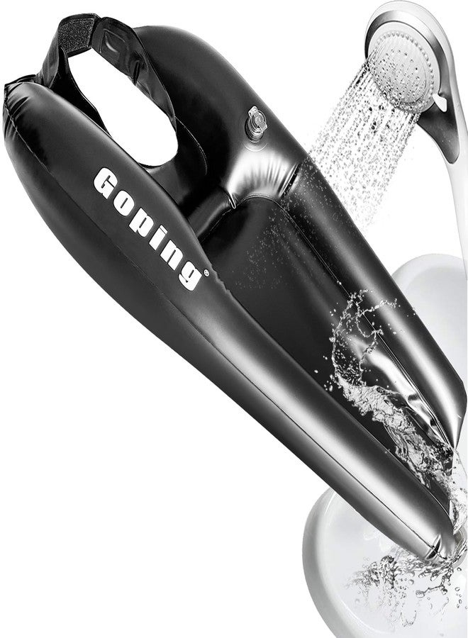 Goping Hair Washing Basin Strap Adjustable Splash-Proof Inflatable Hair Washing Sink for Bedridden Portable Wheelchair Shampoo Bowls for Handicapped - Image 1