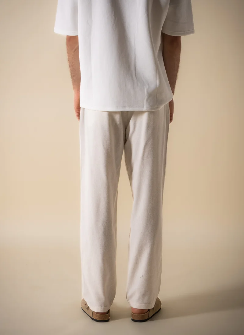 SHAPES  RELAXED FIT LINEN BLEND TROUSERS for Men | Best Price UAE