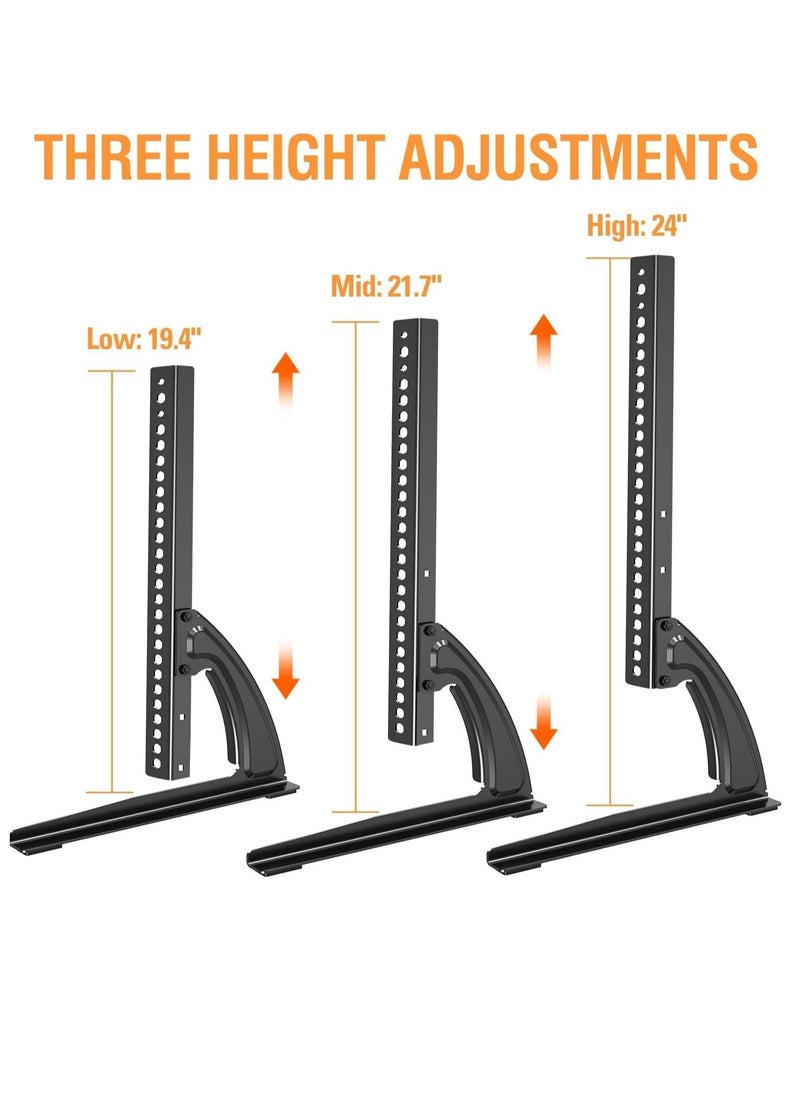 ELTRAZONE Universal Table Top TV Stand for 27-55 Inch TVs – Adjustable Height, Sturdy Base for LCD/LED/Plasma Screens, Holds Up to 88 lbs, VESA 800x400mm Compatible – Durable & Space-Saving TV Stand - Image 1