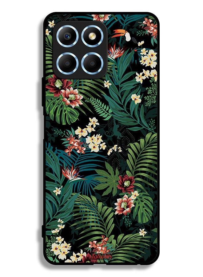 Tolwak Honor X6 Protective Case Cover Tropical Leaves - Image 2