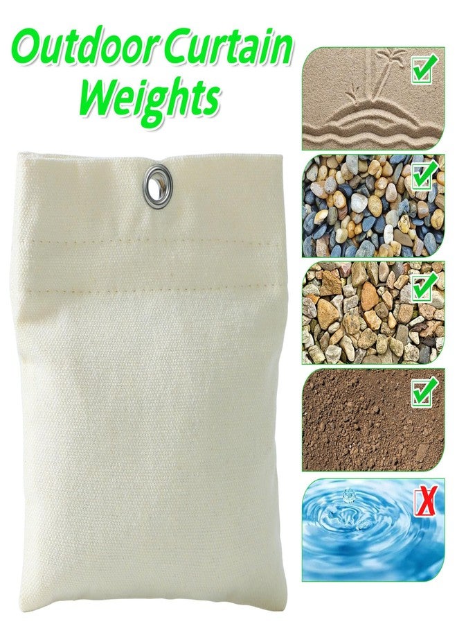 WUBOECE 8 Pack Outdoor Curtain Weights, Outdoor Curtain Weighted Bags Drapery Weights Bottom for Heavy Wind Patio Curtain Weights Bags Holder Clip for Pergola Drapes Cabana Gazebo Garden Flag Tablecloth - Image 5
