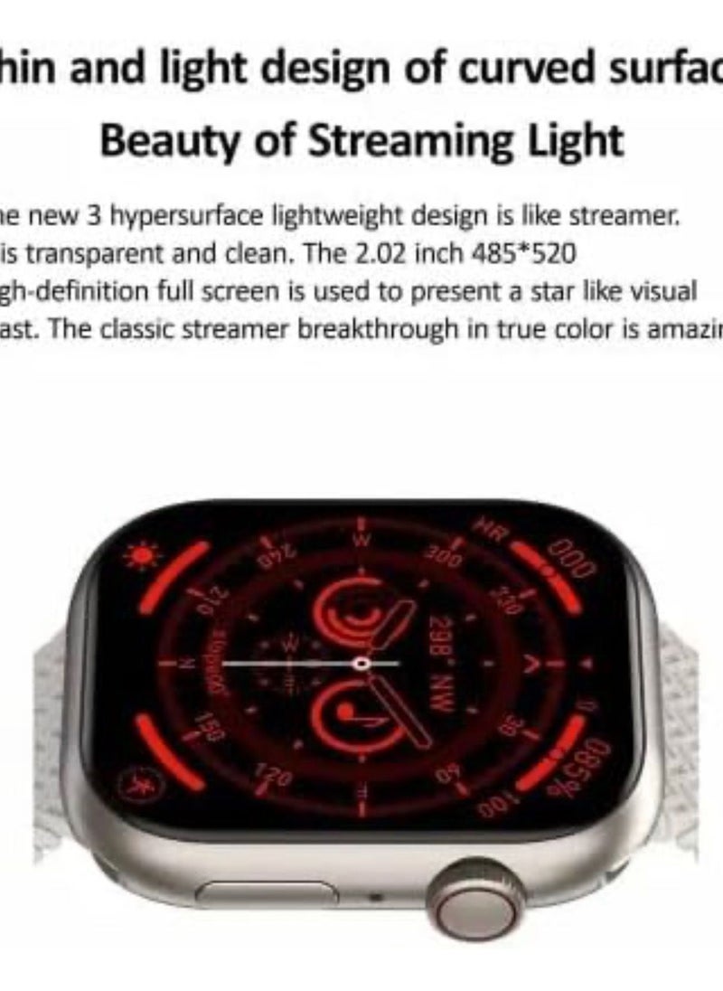 Generic - X77 Pro Smart Watch  Square 2.12 Inch AMOLED Display IP68 Waterproof  NFC G Sensor  Heart Rate Sensor |Bluetooth Calling |Android iOS 2BAND - Image 1
