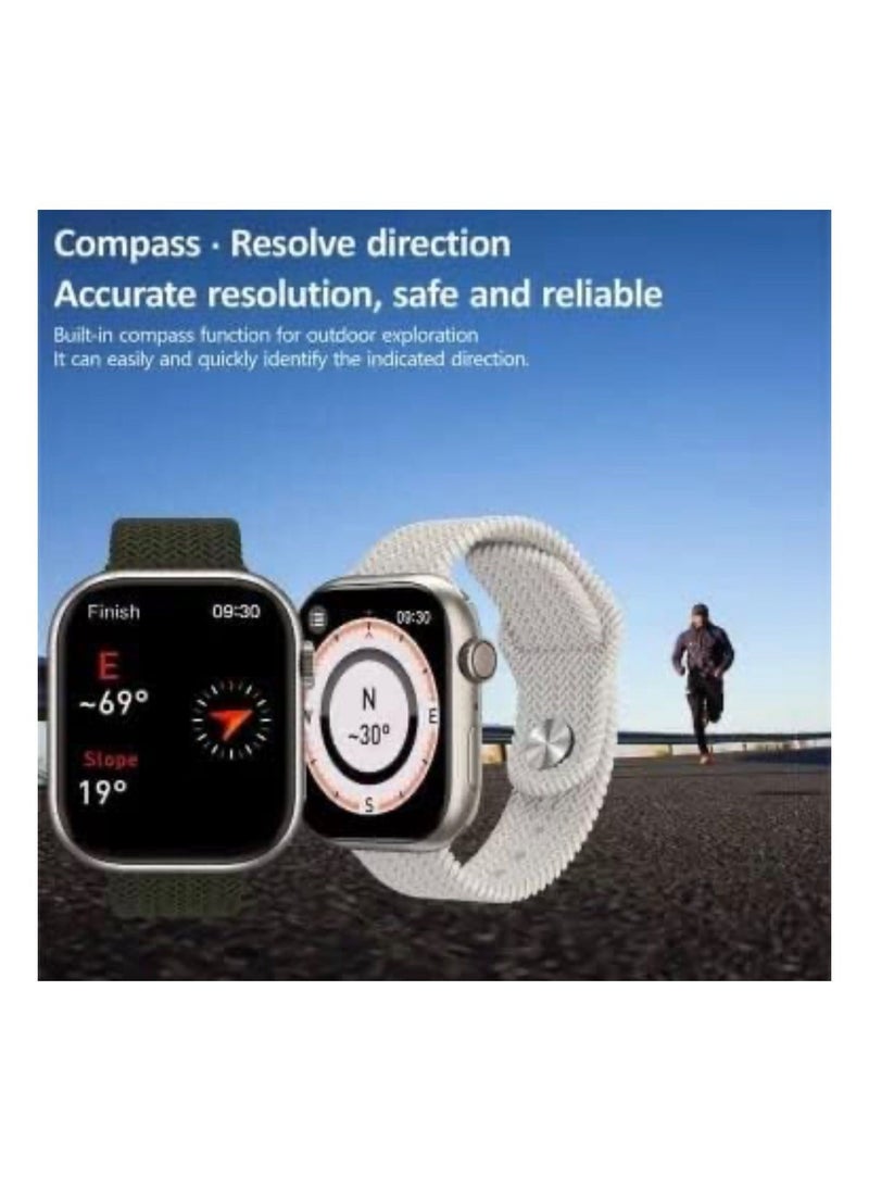 Generic - X77 Pro Smart Watch  Square 2.12 Inch AMOLED Display IP68 Waterproof  NFC G Sensor  Heart Rate Sensor |Bluetooth Calling |Android iOS 2BAND - Image 1