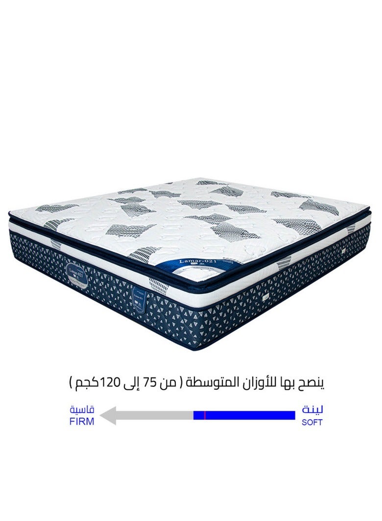 باك كير مرتبة باك كير لامار مع طبقة بوليمر صديقة للبيئة، دعم متساوي للعمود الفقري وراحة استثنائية 200x200x37 سم - Image 5