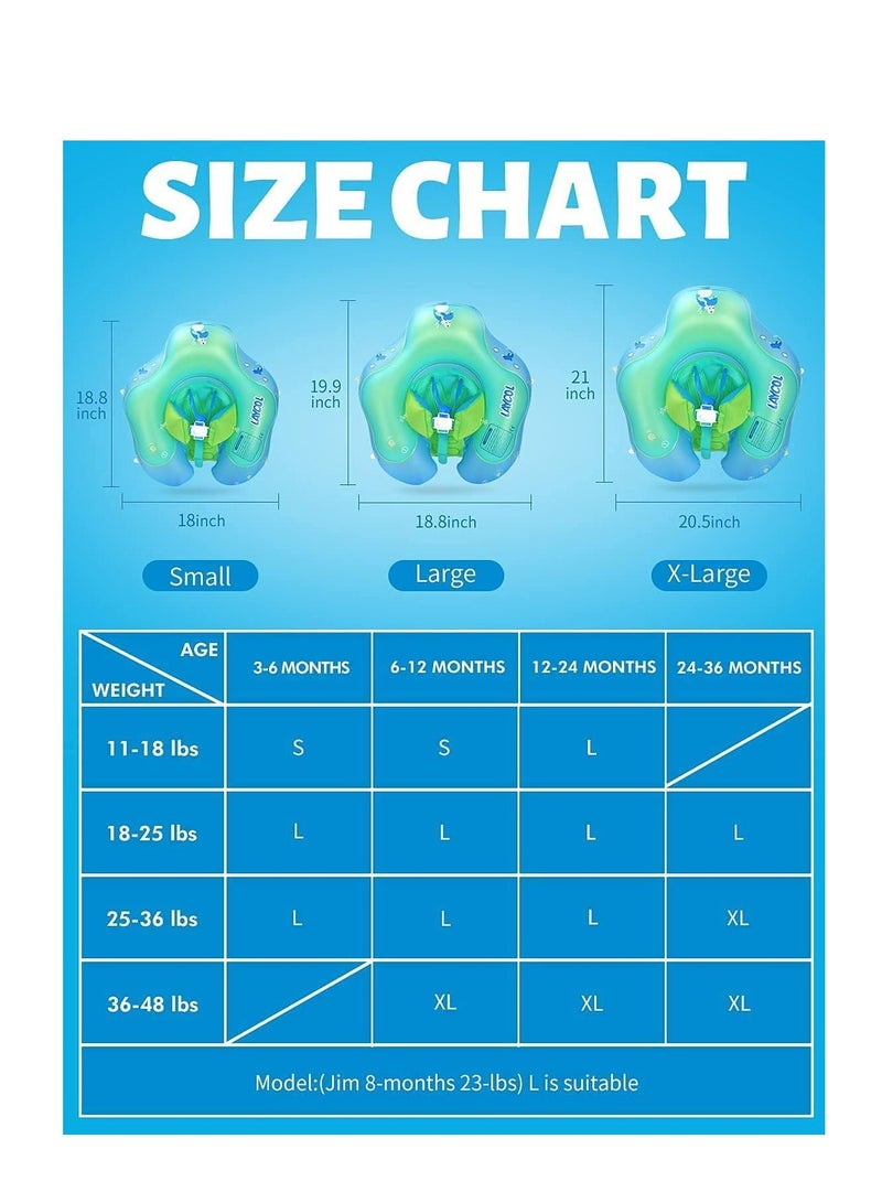GT-Wheel Baby Swimming Floater Inflatable Baby Pool Float Ring with Sun Protection Canopy  - Image 5