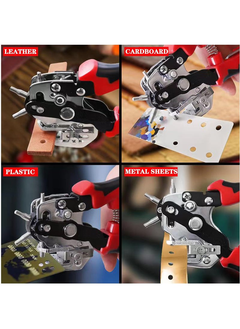 Leather Hole Punch Plier, Heavy Duty Belt Hole Puncher with 6 Solid Holes, Ideal for Belts, Watch Bands, Straps, Pet Collars, Saddles, Shoes, Fabric, DIY Home & Craft Tool - pzsku/Z27CD66A603045CF3F359Z/45/_/1718623142/b983b770-ab9f-4e67-ae70-a8b946237ab2